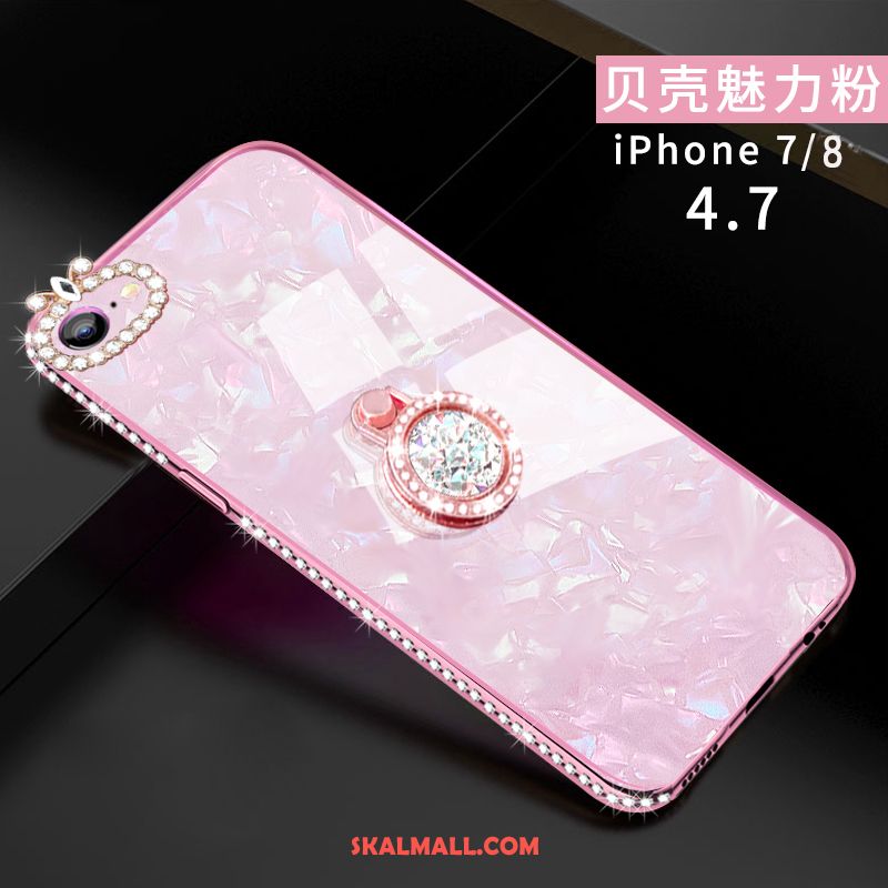 iPhone 8 Skal Kreativa Trend Varumärke Silikon Rosa All Inclusive Fodral Butik