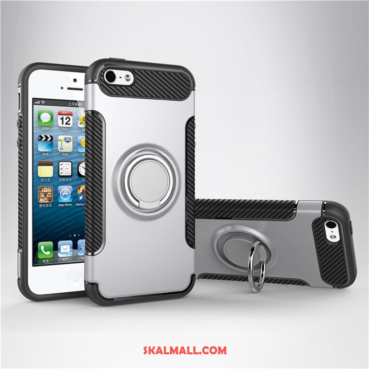 iPhone Se Skal Mobil Telefon Fallskydd Metall Blå Ring Billigt