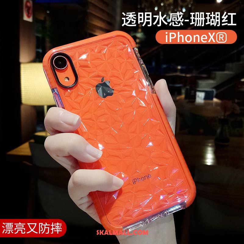 iPhone Xr Skal Slim Orange Mjuk Transparent Mobil Telefon Billigt