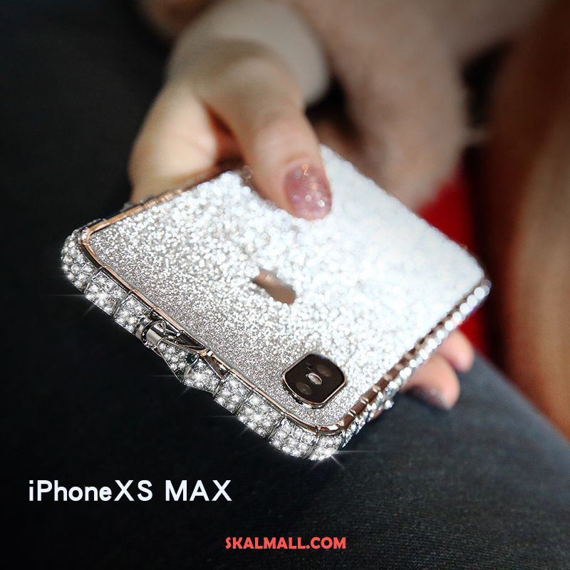 iPhone Xs Max Skal Net Red Pulver Metall Mobil Telefon Trend Fodral Köpa