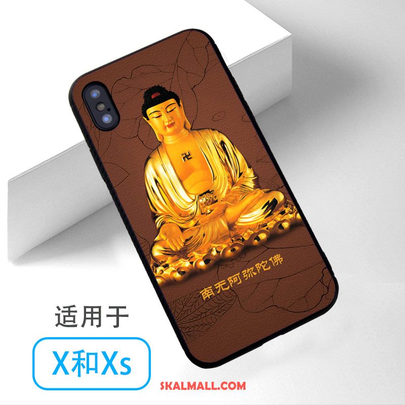 iPhone Xs Skal Blå Buddhism Mobil Telefon Rabatt