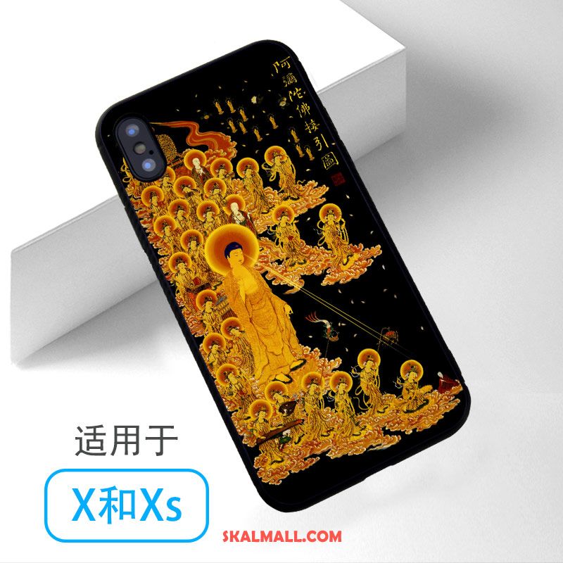 iPhone Xs Skal Blå Buddhism Mobil Telefon Rabatt