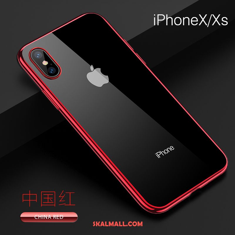 iPhone Xs Skal Mjuk Fallskydd Silikon Net Red Slim Fodral Billiga