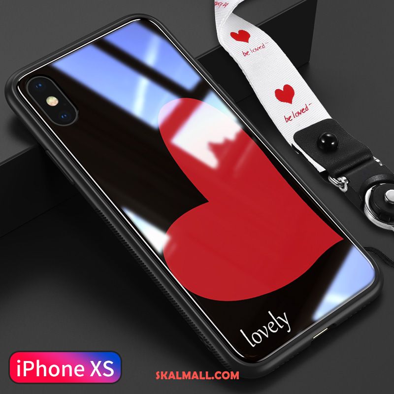 iPhone Xs Skal Mobil Telefon Svart Par Fallskydd Älskar Fodral Online