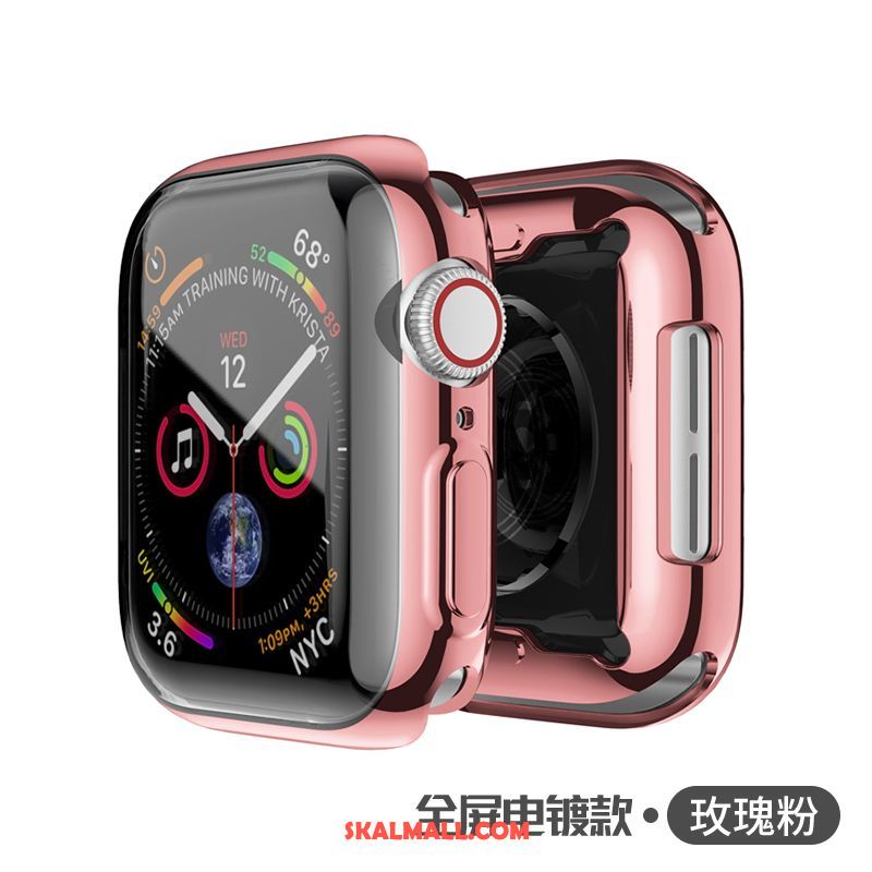 Apple Watch Series 3 Skal Mjuk Silikon Rosa Plating Slim Rea