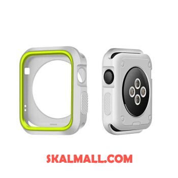 Apple Watch Series 3 Skal Vit Bicolor Grön Silikon Skydd Köpa