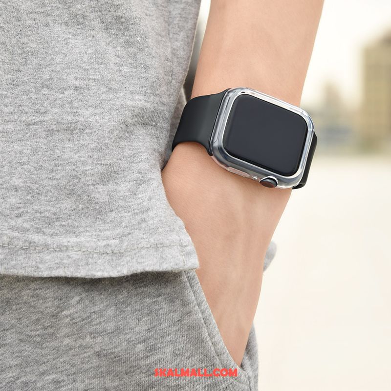 Apple Watch Series 4 Skal Silikon Mode Sport Svart Skydd Billig