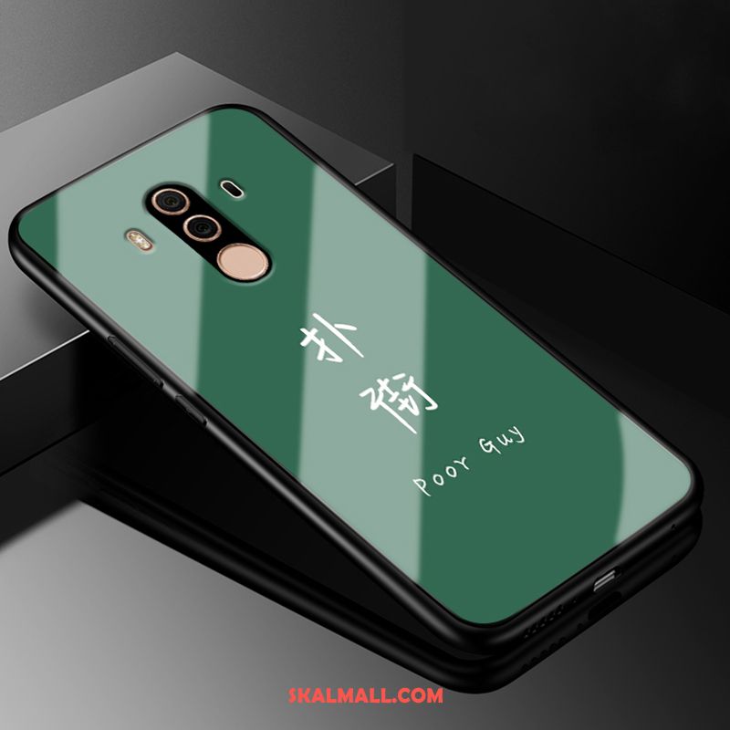 Huawei Mate 10 Pro Skal Silikon Glas Mjuk Grön Mobil Telefon På Rea