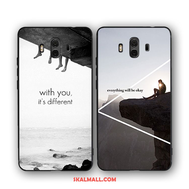 Huawei Mate 10 Skal Silikon Kreativa Svart Mobil Telefon Skydd Fodral Billigt