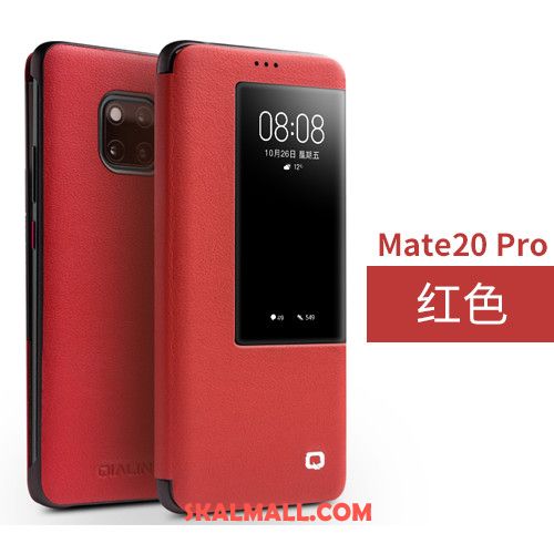 Huawei Mate 20 Pro Skal Mobil Telefon Läderfodral Slim Öppna Fönstret Windows Fodral Rea