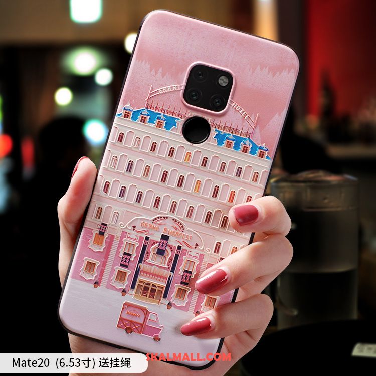 Huawei Mate 20 Skal Net Red Trend Varumärke Rosa Nubuck Personlighet Köpa