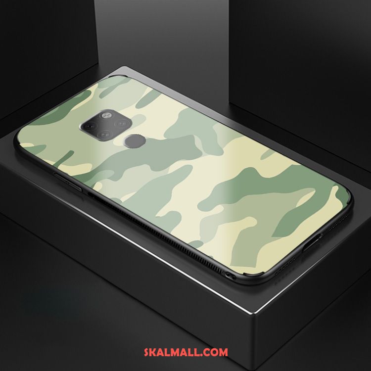 Huawei Mate 20 X Skal Kamouflage Mobil Telefon Cool Grön Spegel Fodral Rea
