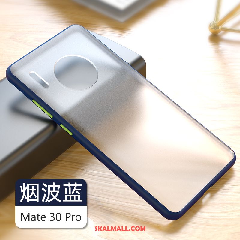 Huawei Mate 30 Pro Skal Kreativa Silikon Anpassa Blå Nubuck På Nätet