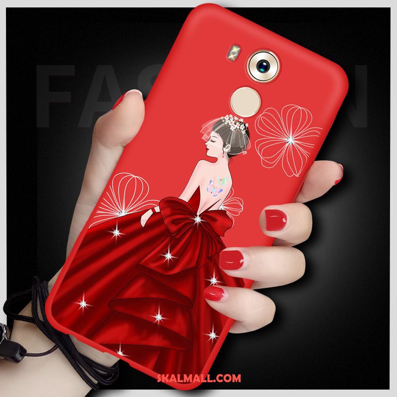 Huawei Mate 8 Skal Hängande Nacke Lättnad Mobil Telefon Röd Skydd Fodral Billigt