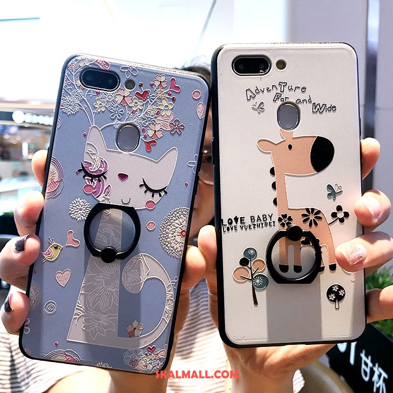 Huawei P Smart Skal Lättnad Tecknat Katt Ring Mobil Telefon Billigt