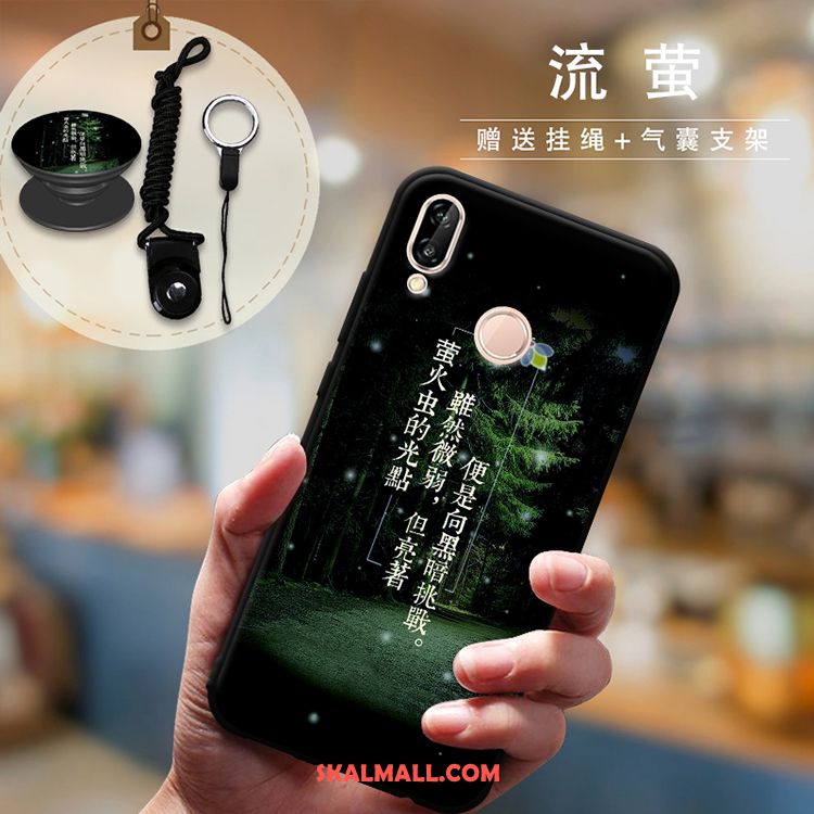 Huawei P Smart+ Skal Trend Skydd Hängsmycken Mobil Telefon Grön På Nätet