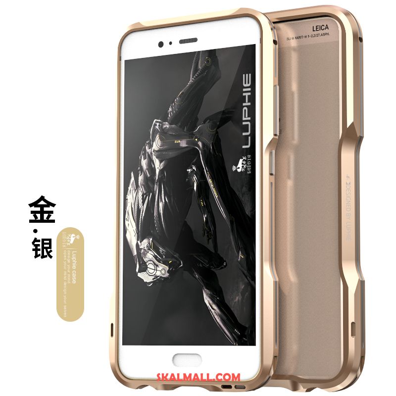 Huawei P10 Plus Skal Metall Personlighet Kreativa Frame Guld Billigt
