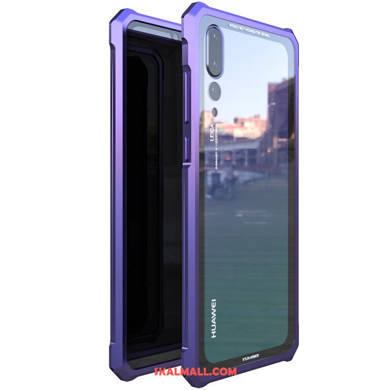 Huawei P20 Pro Skal Kreativa Mobil Telefon Bakre Omslag Metall Trend Varumärke Butik