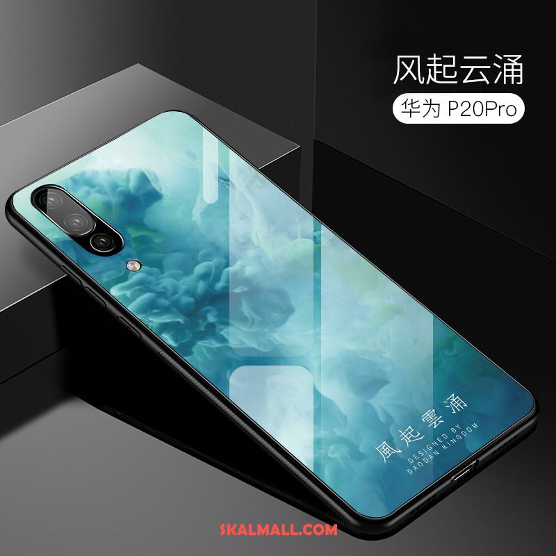 Huawei P20 Pro Skal Kreativa Mobil Telefon Grön Glas All Inclusive Billig