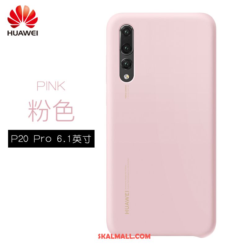 Huawei P20 Pro Skal Silikon Skydd Mjuk Autentiska Rosa Fodral Billig