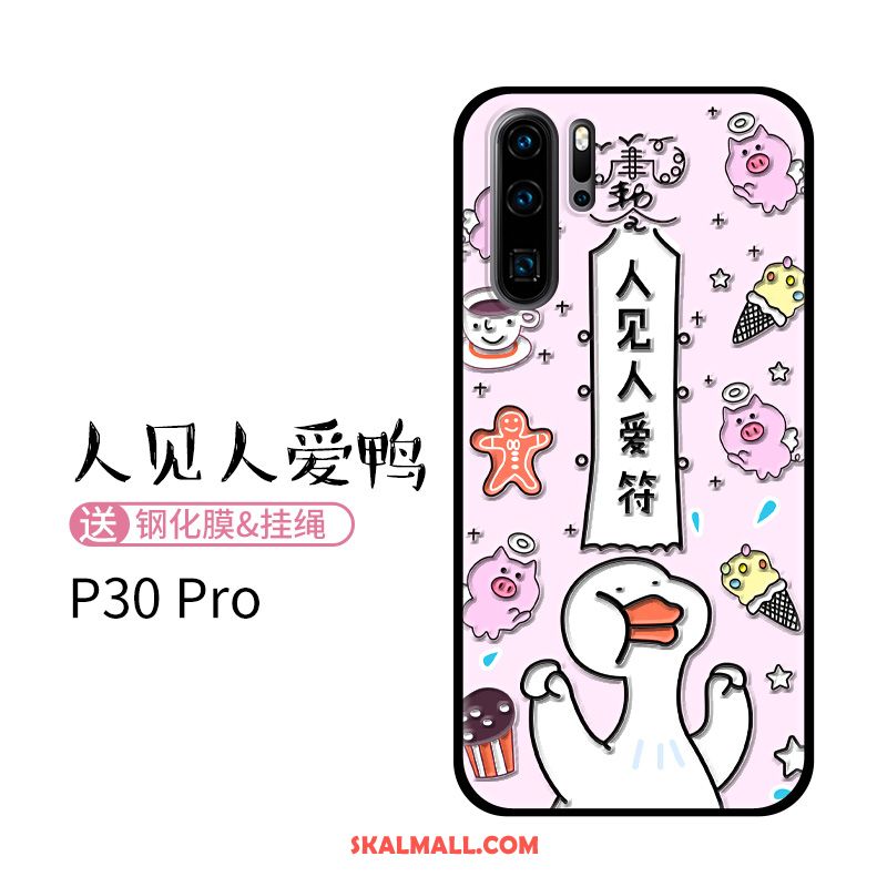 Huawei P30 Pro Skal Mobil Telefon Trend Varumärke Personlighet Rosa Nubuck Fodral Köpa