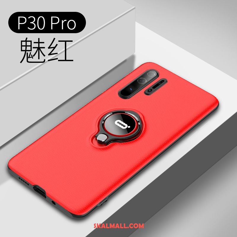 Huawei P30 Pro Skal Skydd Ring Transparent Net Red Support Fodral Köpa