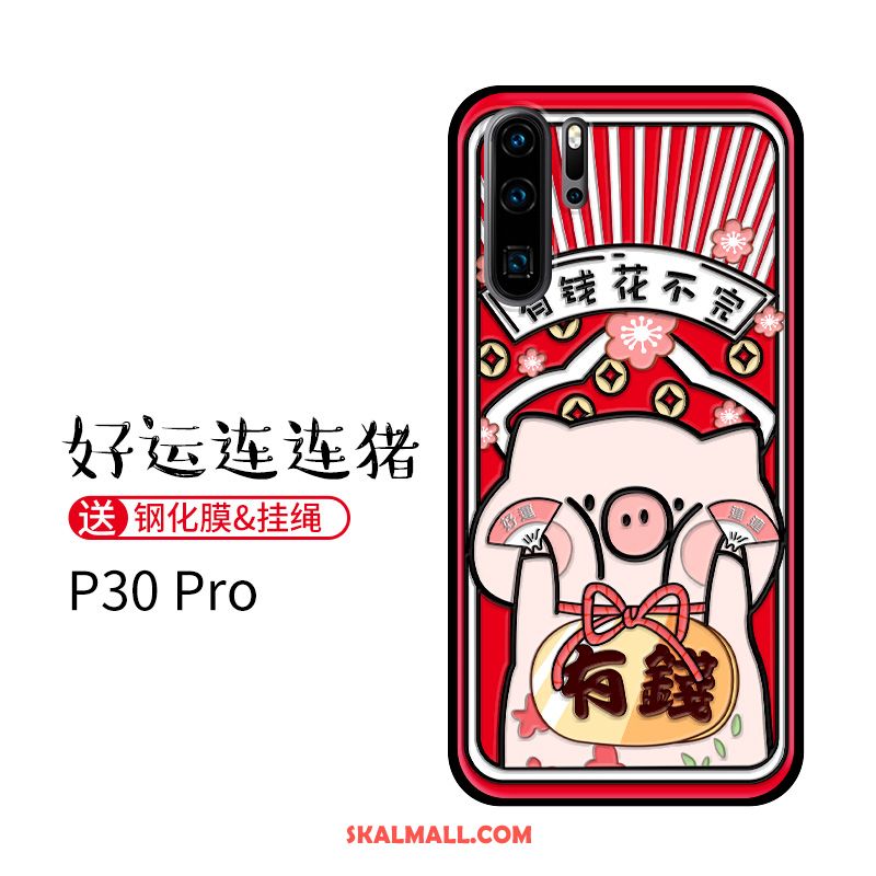 Huawei P30 Pro Skal Tecknat Mobil Telefon Slim Rikedom All Inclusive Online
