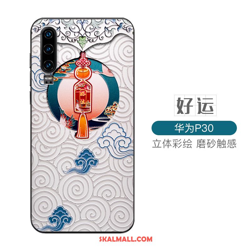 Huawei P30 Skal Trend Silikon Personlighet Kinesisk Stil Fallskydd Butik