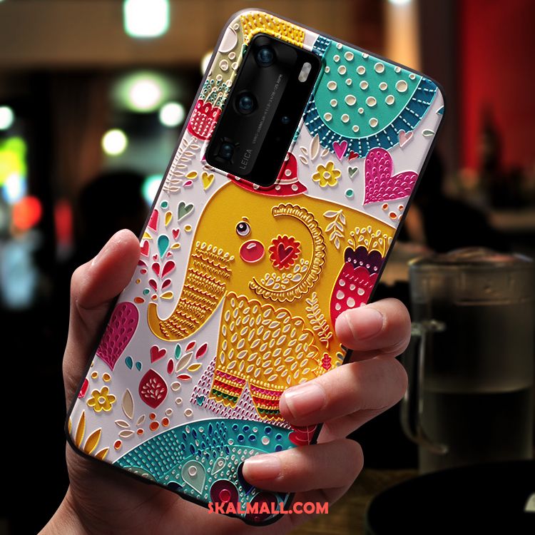 Huawei P40 Pro Skal Silikon Trend Varumärke Mobil Telefon Nubuck Tecknat Billiga