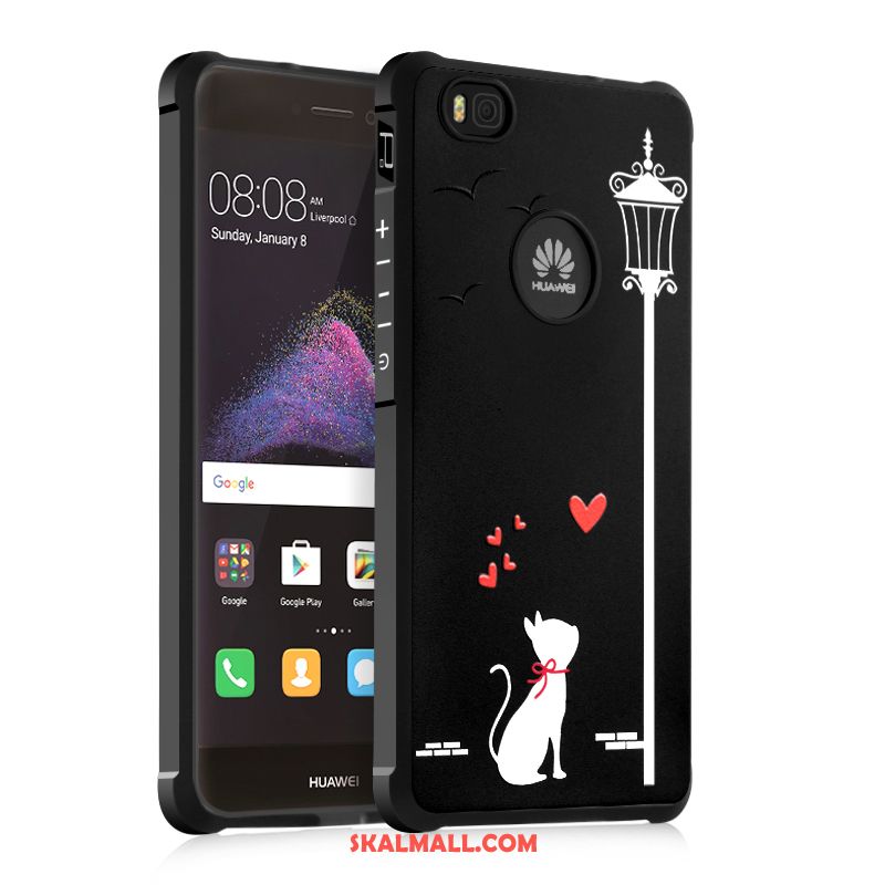Huawei P8 Lite Skal Skydd Målade Lättnad Mobil Telefon Nubuck På Nätet