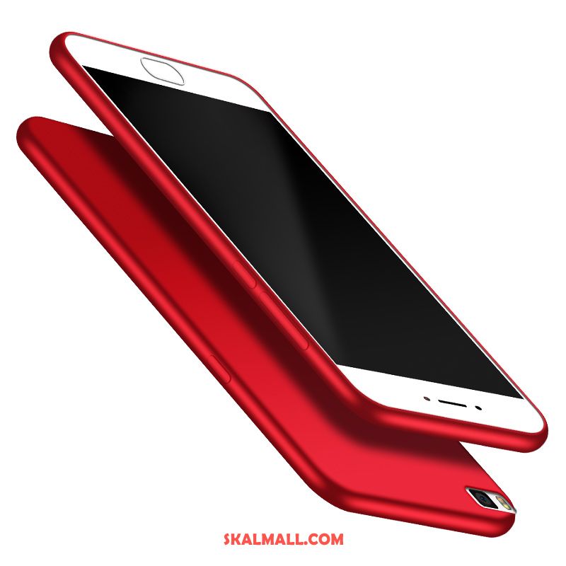 Huawei P8 Skal Röd Silikon Nubuck All Inclusive Mobil Telefon Rea