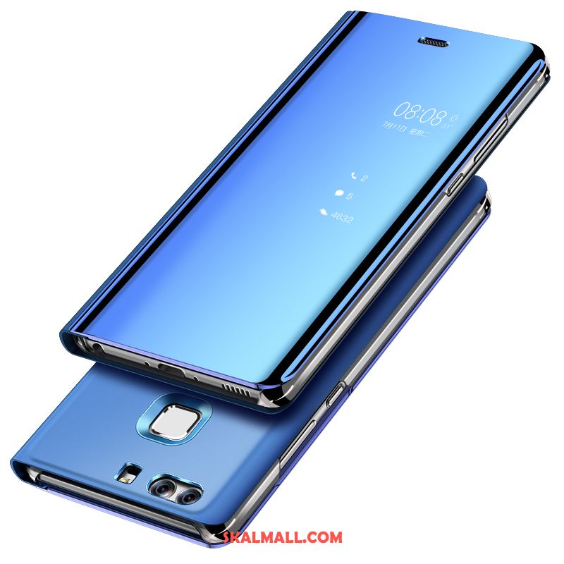Huawei P9 Plus Skal All Inclusive Blå Mobil Telefon Pu Personlighet Fodral Rea