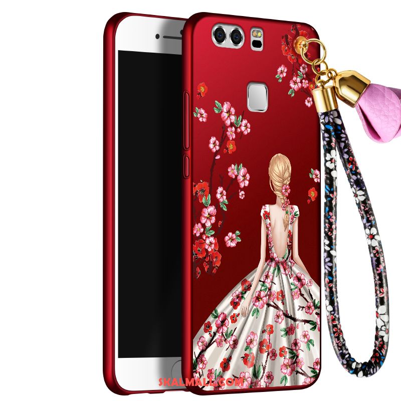 Huawei P9 Plus Skal Mjuk Mobil Telefon Silikon Röd Skydd Billiga