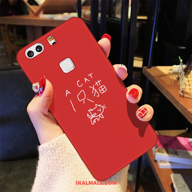 Huawei P9 Skal Mjuk Mobil Telefon Vacker Röd Par Till Salu