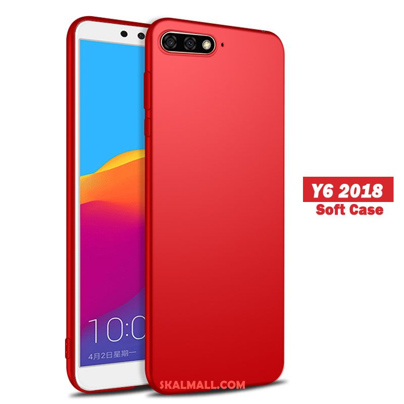 Huawei Y6 2018 Skal Mobil Telefon All Inclusive Nubuck Mjuk Fallskydd Fodral Billigt