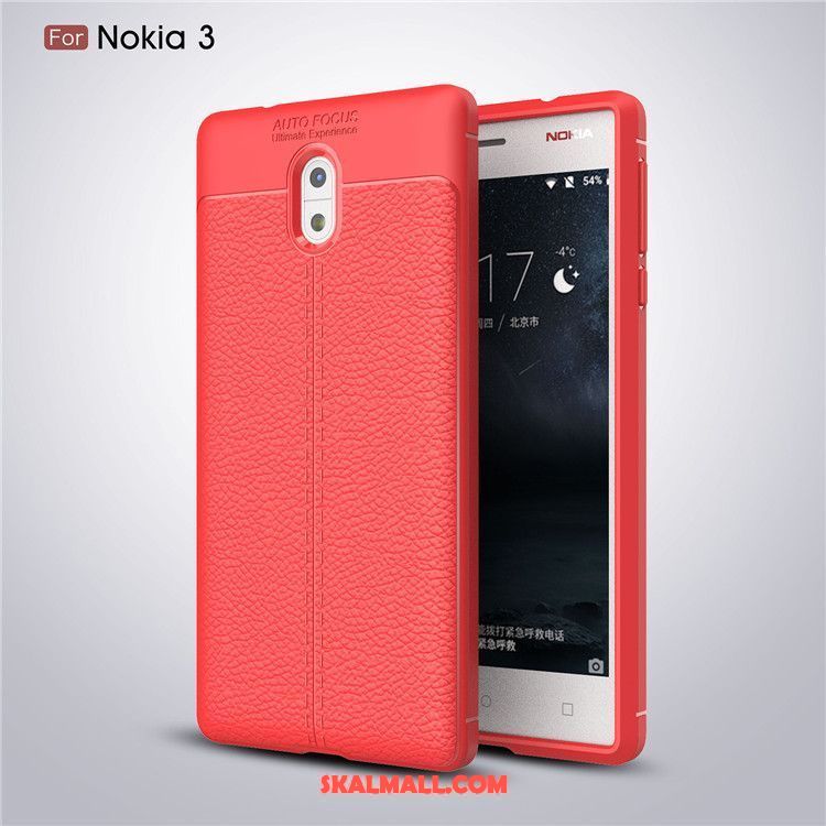 Nokia 3 Skal Mjuk Röd Trend Skydd Silikon Butik