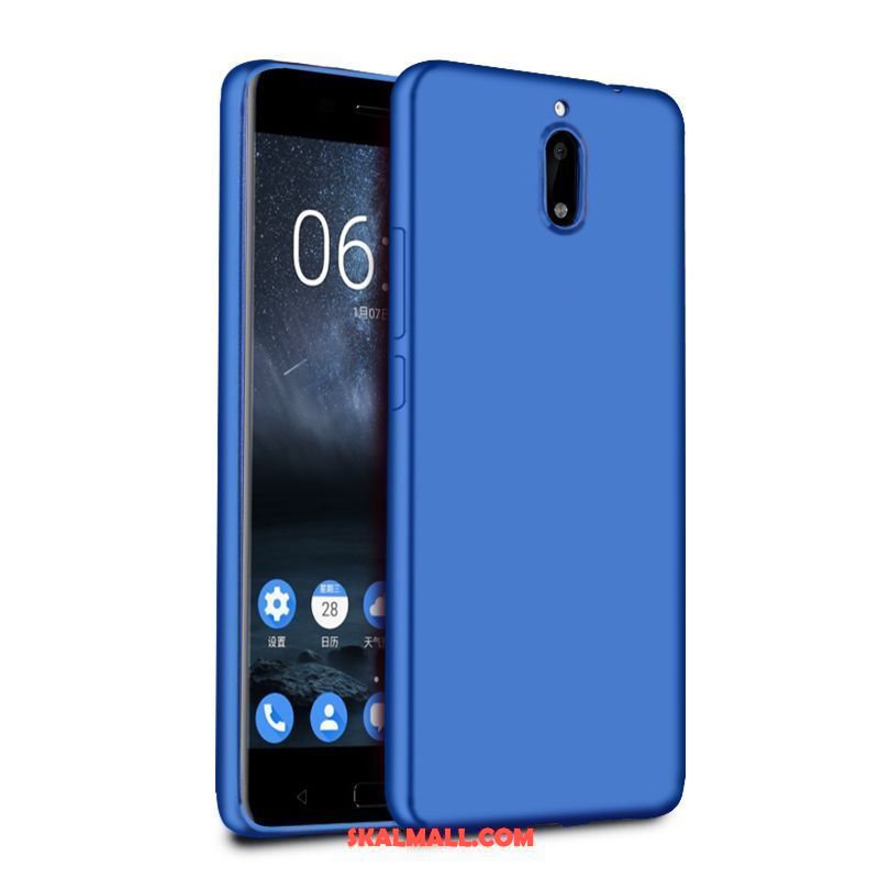 Nokia 6 Skal Mobil Telefon Silikon All Inclusive Skydd Blå Billigt