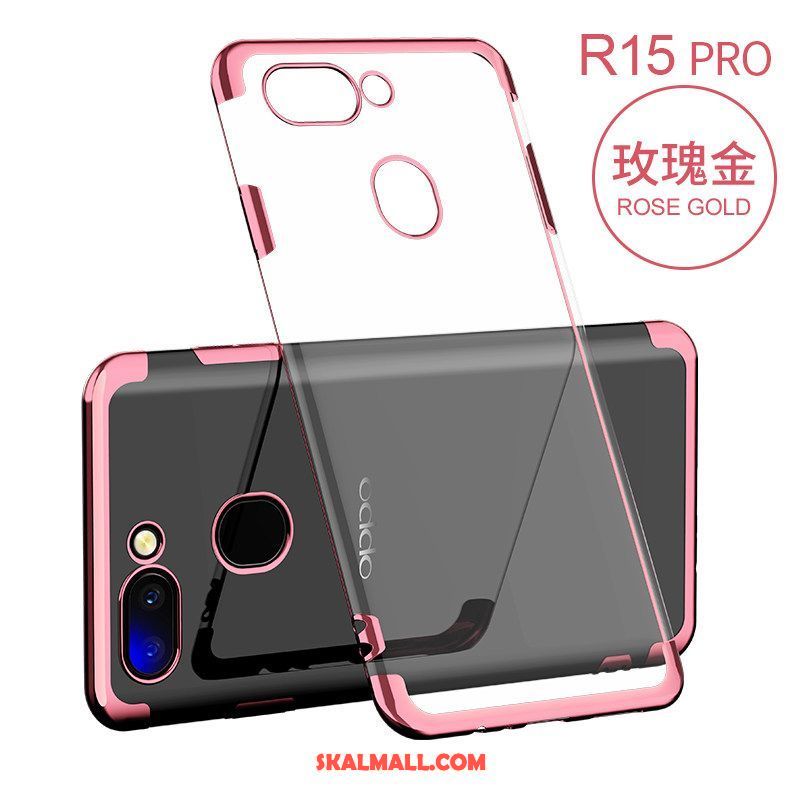 Oppo R15 Pro Skal Silikon Mobil Telefon Slim Rosa Transparent Rea