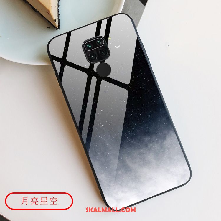 Redmi Note 9 Skal Personlighet Svart Kreativa Gradient Glas Fodral Billigt