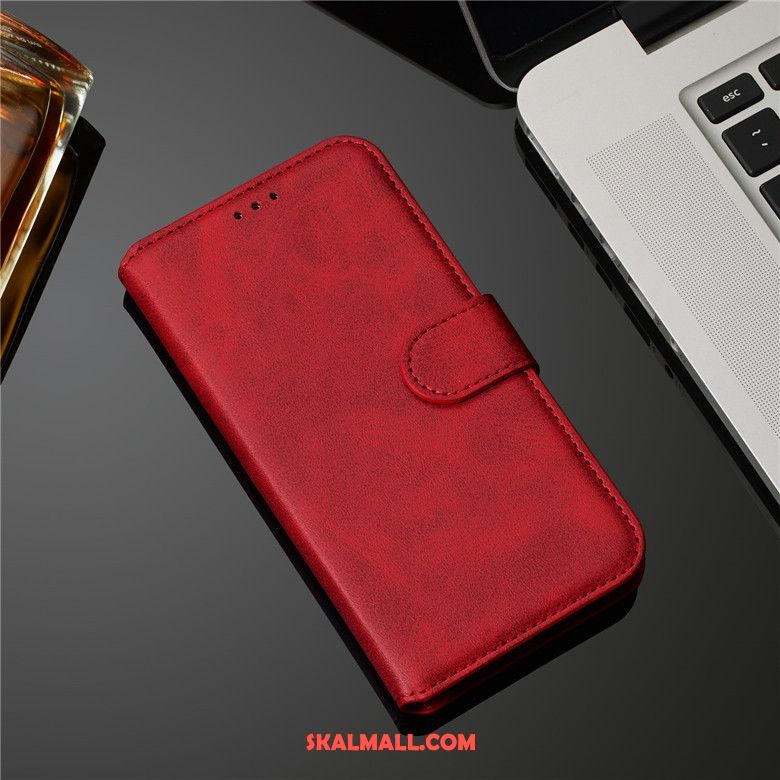 Samsung Galaxy A30s Skal Mönster Röd Mobil Telefon Läder Skydd Online