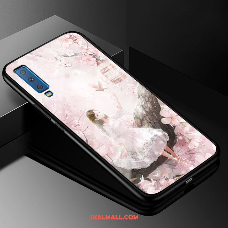 Samsung Galaxy A7 2018 Skal Skydd Silikon Glas Kyla Stjärna Fodral Köpa