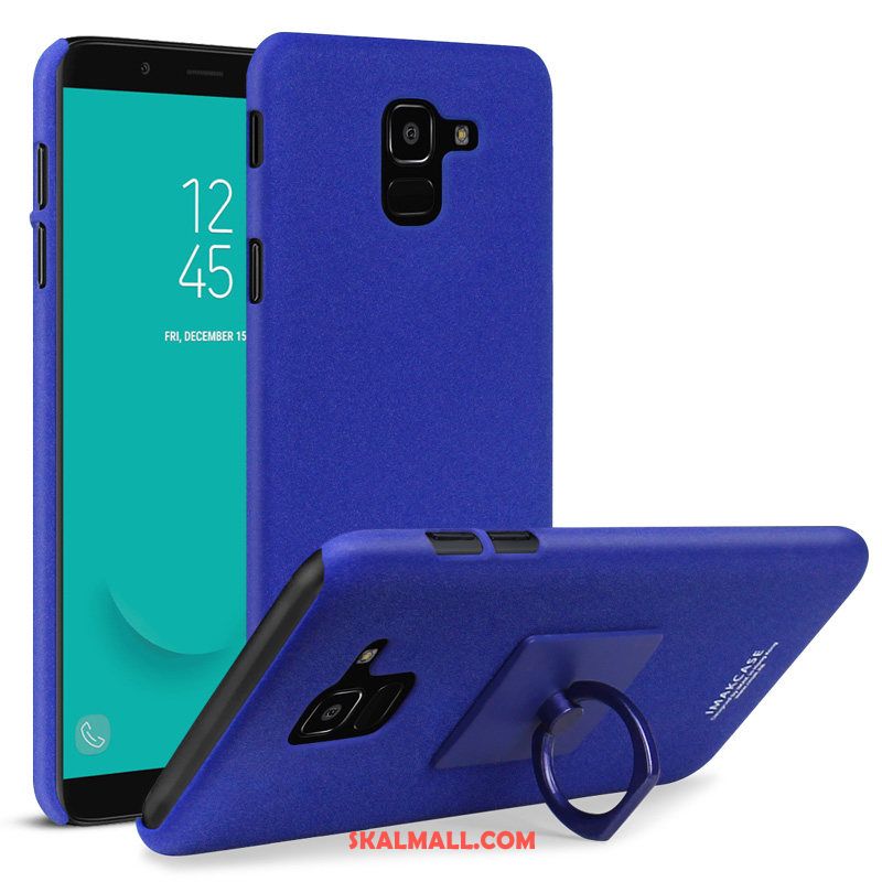 Samsung Galaxy J6 Skal Denim Mobil Telefon Nubuck Skydd Blå Rea