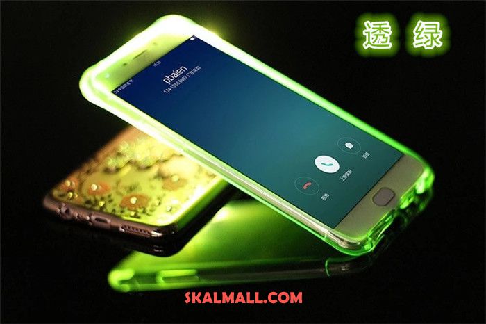 Samsung Galaxy Note 4 Skal Fallskydd Mjuk Mobil Telefon Silikon Lysande På Rea