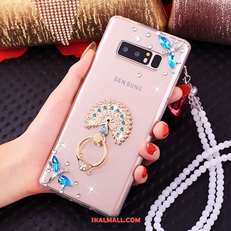 Samsung Galaxy Note 8 Skal Stjärna Mobil Telefon Strass Rosa Fodral Rea