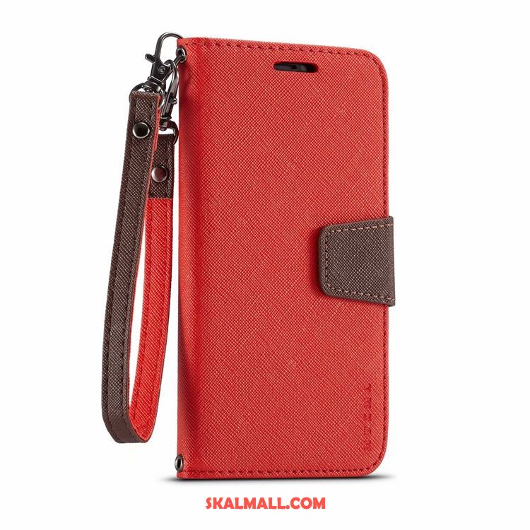 Samsung Galaxy S10 5g Skal Clamshell Målarduk Röd Läderfodral Mobil Telefon Köpa