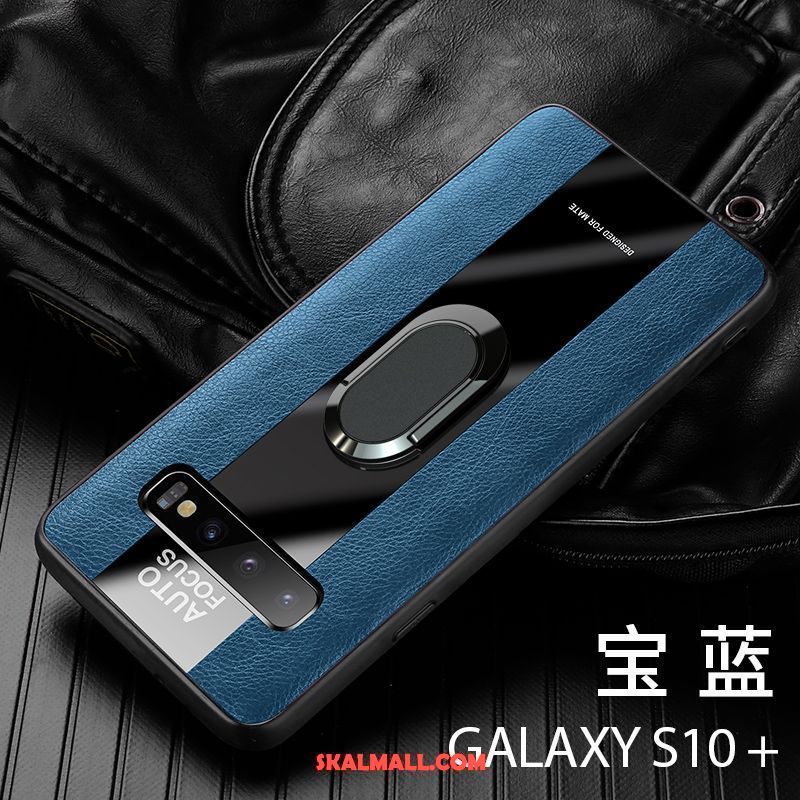 Samsung Galaxy S10+ Skal Magnetic Högt Utbud Läderfodral Fallskydd Stjärna Rea