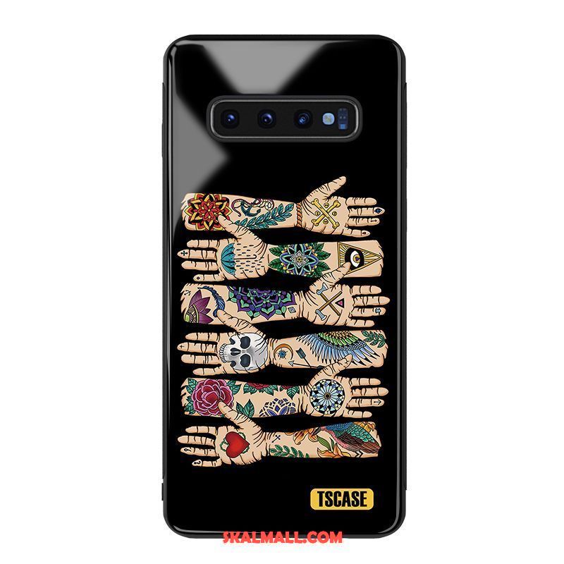 Samsung Galaxy S10+ Skal Mobil Telefon Kreativa Stjärna Glas Skydd Rea