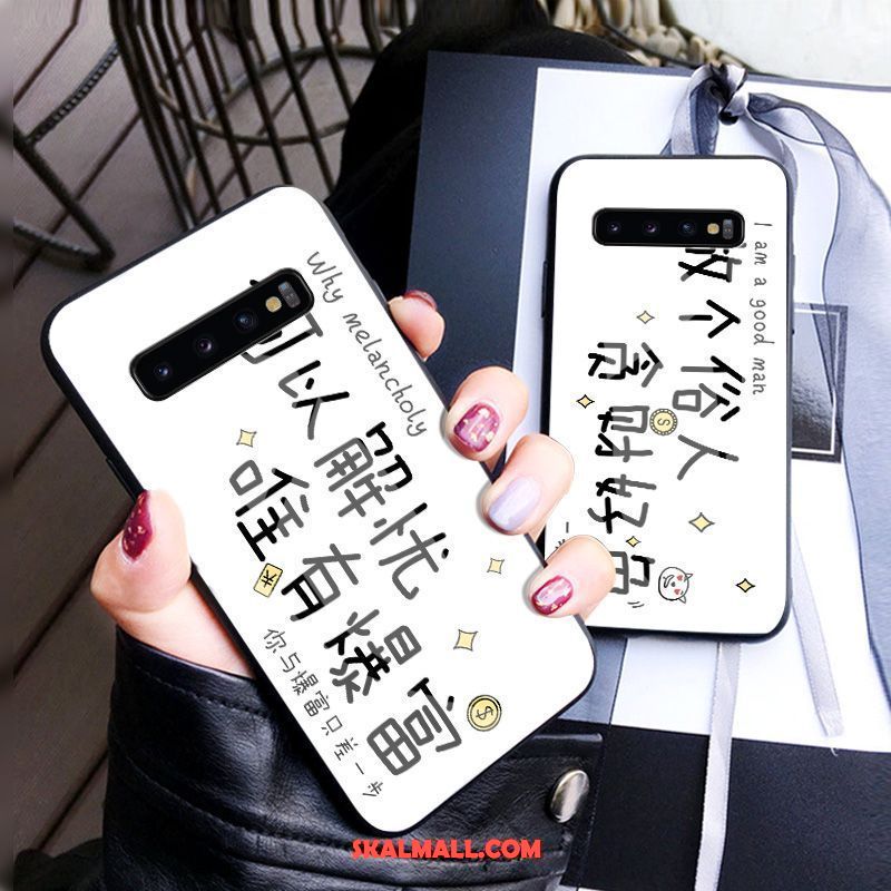 Samsung Galaxy S10 Skal Mobil Telefon Skydd Vit Kreativa Fallskydd Rea