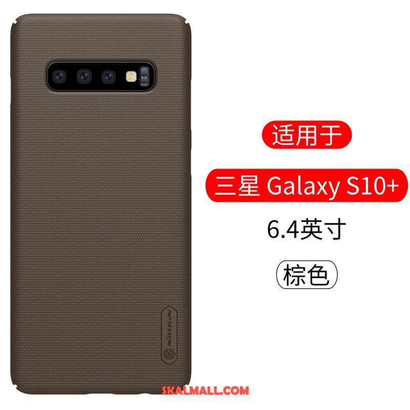 Samsung Galaxy S10+ Skal Stjärna Nubuck Skydd Mobil Telefon Guld Fodral Köpa