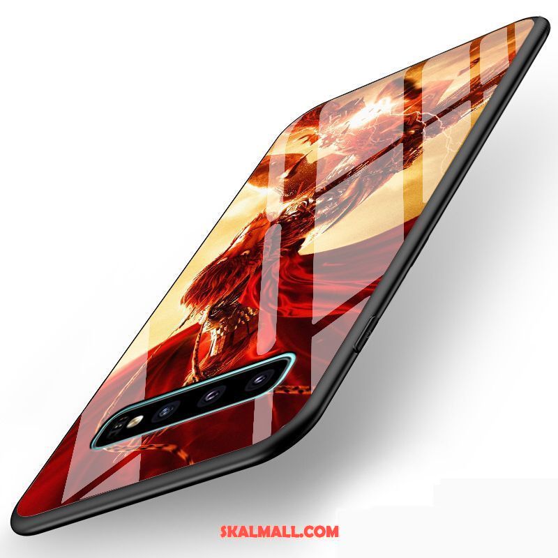 Samsung Galaxy S10 Skal Stjärna Skydd Röd Mjuk Mobil Telefon Rea